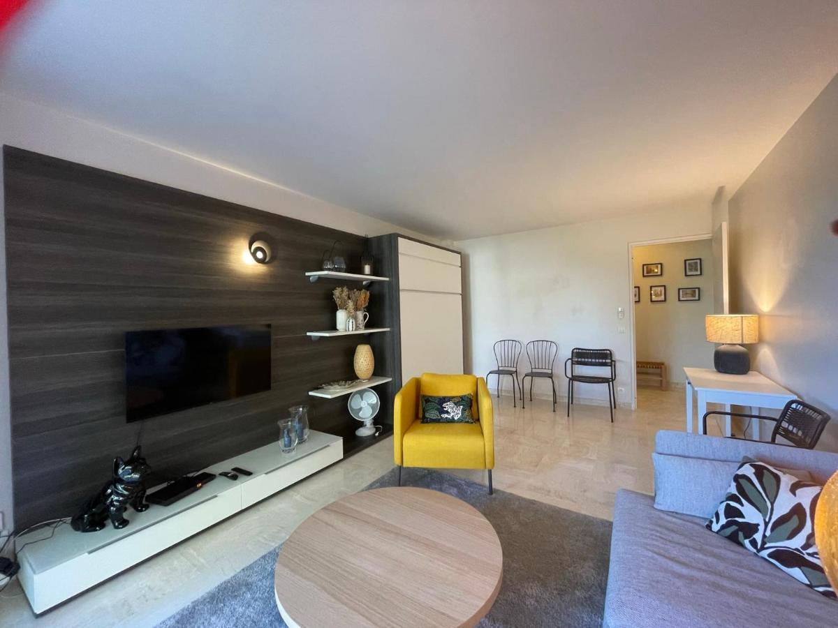 C012-Appartement Confortable Avec Piscine, Tennis Et Grand Parc 칸느 외부 사진